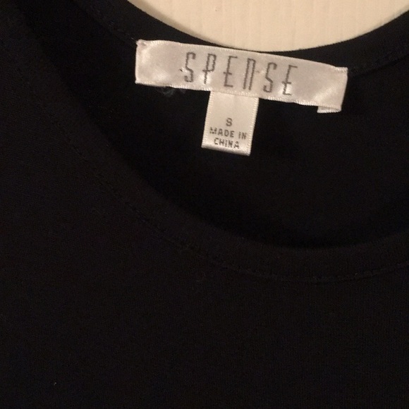 Spense size Small black dress w/ tassels in skirt - Picture 3 of 8